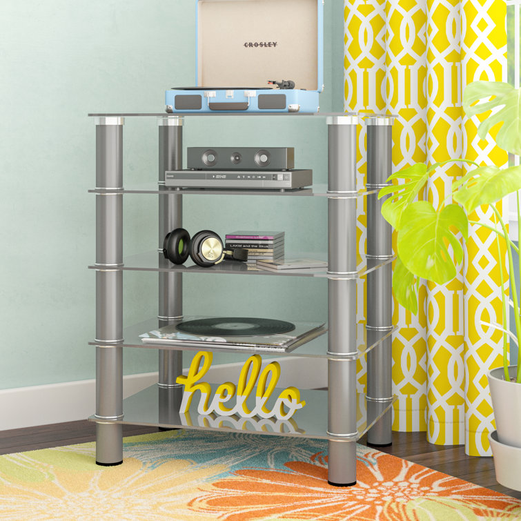 Ebern Designs Glass Audio Rack & Reviews Wayfair.ca